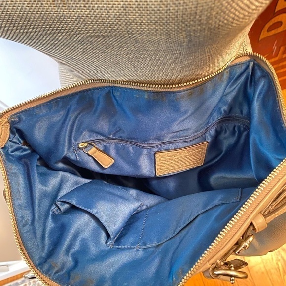 COACH GREY MADISON LINDSEY SATCHEL BAG - Picture 4 of 7